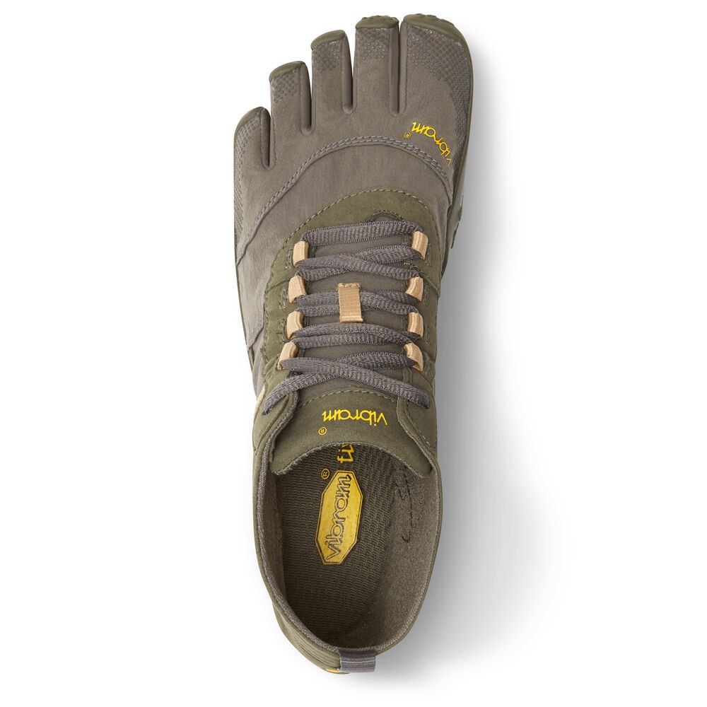 Vibram FiveFingers Herre Barfodet Sko Olivengrøn - V-Trek - 5806VNEBW